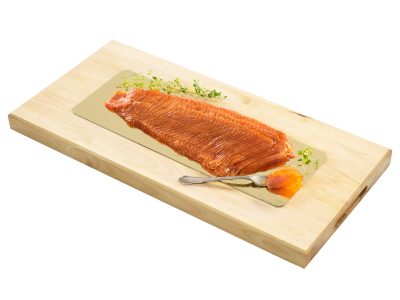 Kylmäsavukirjolohifilee, siivu, annos