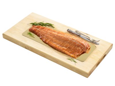 Savukirjolohifilee, buffet, annos