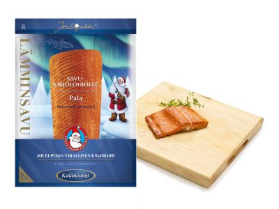 Savukirjolohifilee, pala - joulupakkaus ja annos