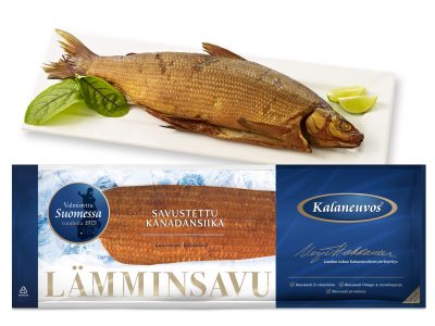 Savustettu kanadansiika, annos ja pakkaus