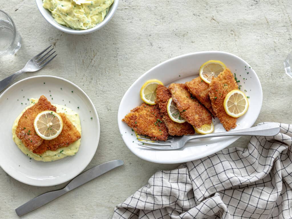 Parmesaanipaneroitu kuha